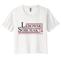Lebowski Sobchak 2024 This Aggression Will Not Stand Man Crop Top