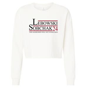 Lebowski Sobchak 2024 This Aggression Will Not Stand Man Cropped Pullover Crew