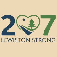 Lewiston Strong 207 Fundraiser Maine Flag In Heart Zip Tote Bag