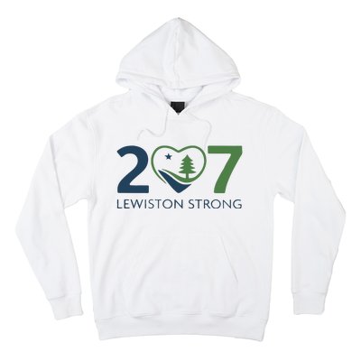 Lewiston Strong 207 Fundraiser Maine Flag In Heart Hoodie