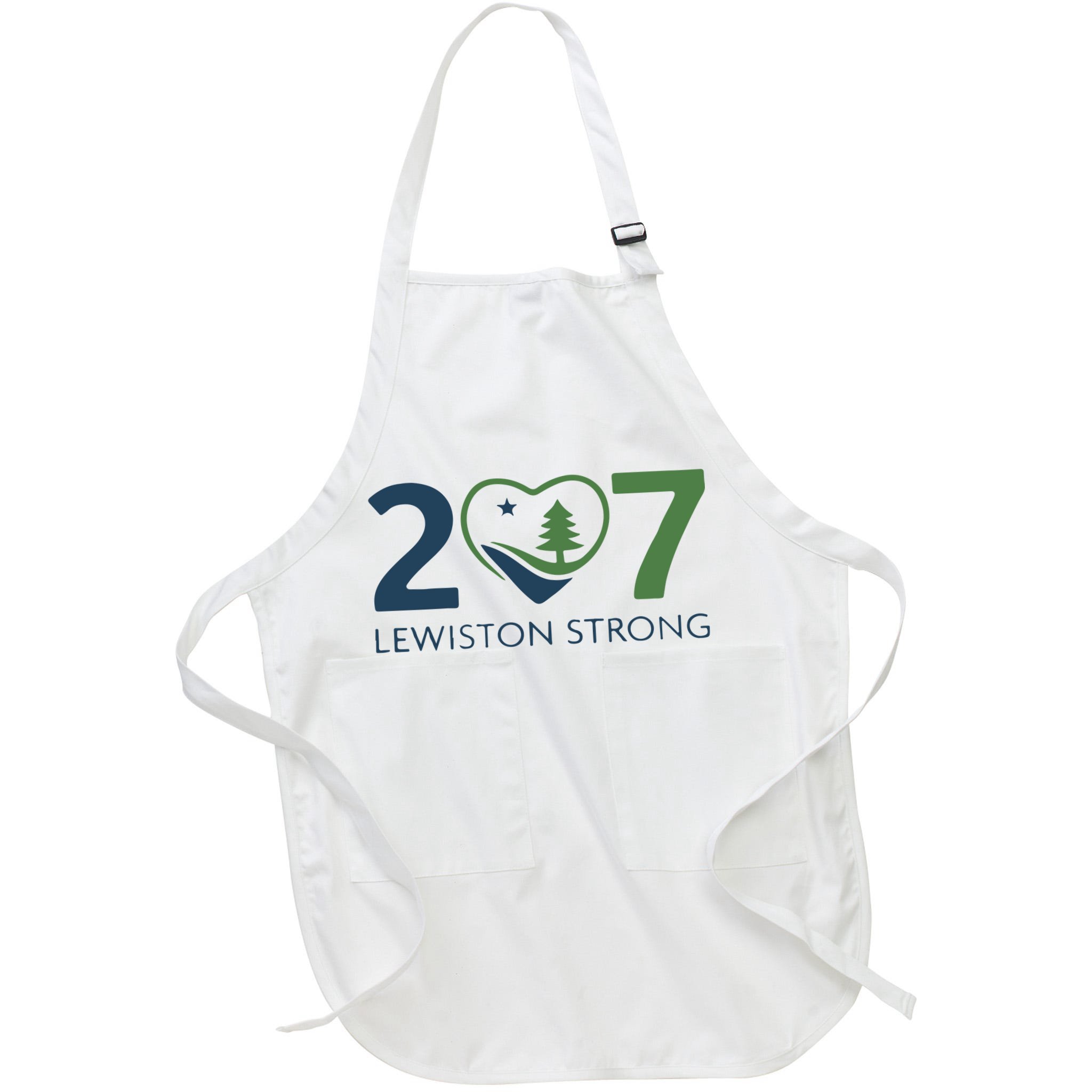 Lewiston Strong 207 Fundraiser Maine Flag In Heart Apron