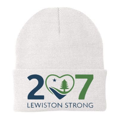 Lewiston Strong 207 Fundraiser Maine Flag In Heart Beanie