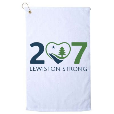 Lewiston Strong 207 Fundraiser Maine Flag In Heart Golf Towel