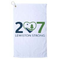 Lewiston Strong 207 Fundraiser Maine Flag In Heart Golf Towel