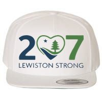 Lewiston Strong 207 Fundraiser Maine Flag In Heart Wool Snapback Cap