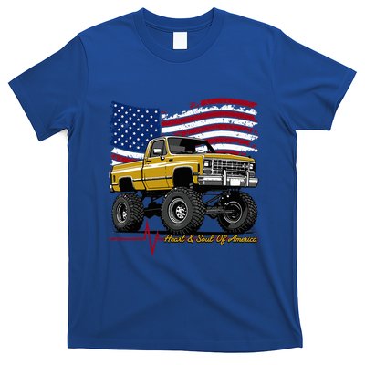 Lifted Squarebody 4wd Classic American Pickup Truck T-Shirt