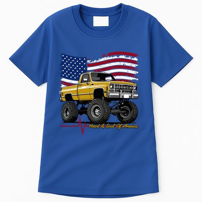 Lifted Squarebody 4wd Classic American Pickup Truck Tall T-Shirt