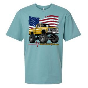 Lifted Squarebody 4wd Classic American Pickup Truck Sueded Cloud Jersey T-Shirt