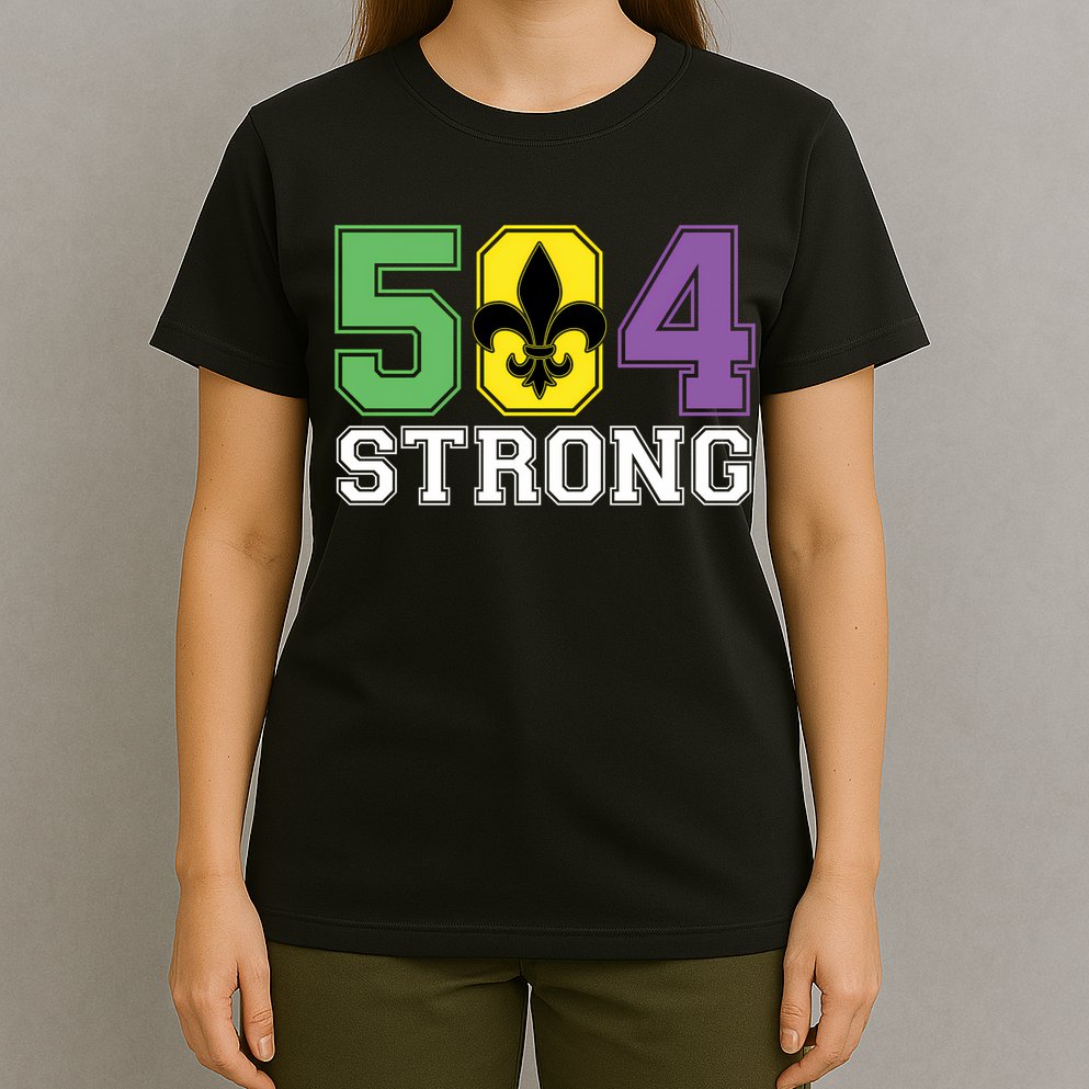 Louisiana Strong 504 Nola Strong Long Sleeve T-Shirt