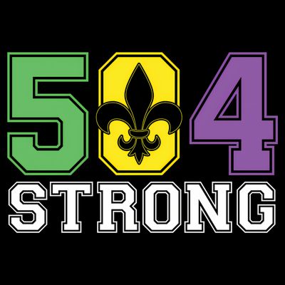 Louisiana Strong 504 Nola Strong Long Sleeve T-Shirt