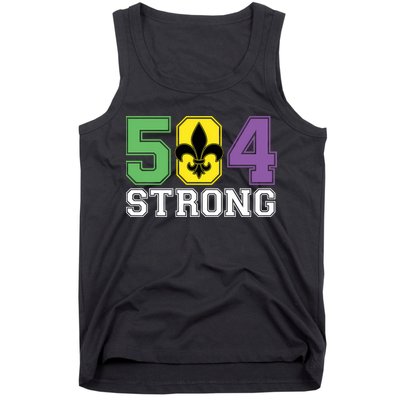 Louisiana Strong 504 Nola Strong Long Sleeve Tank Top