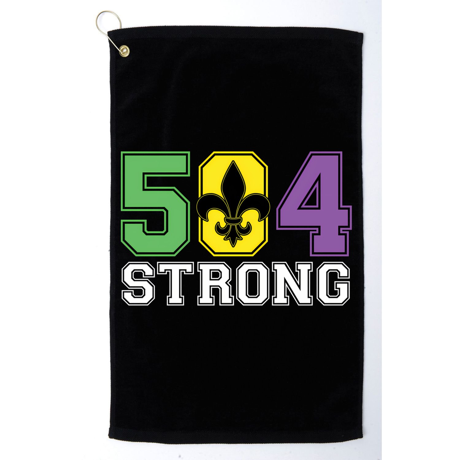 Louisiana Strong 504 Nola Strong Long Sleeve Golf Towel