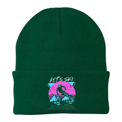 LetS Ski 70s 80s 90s Retro Vintage Style Skiing Knit Cap Winter Beanie