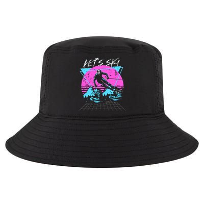 LetS Ski 70s 80s 90s Retro Vintage Style Skiing Cool Comfort Performance Bucket Hat