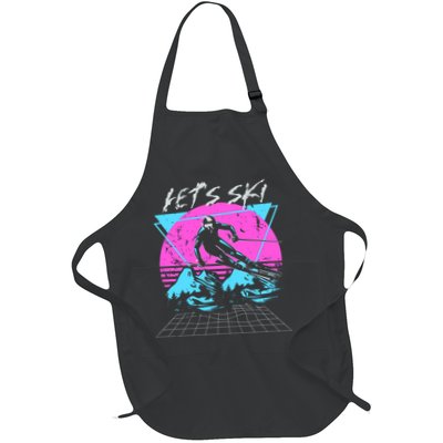 LetS Ski 70s 80s 90s Retro Vintage Style Skiing Apron
