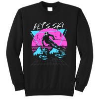 LetS Ski 70s 80s 90s Retro Vintage Style Skiing Sweatshirt