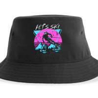 LetS Ski 70s 80s 90s Retro Vintage Style Skiing Sustainable Bucket Hat