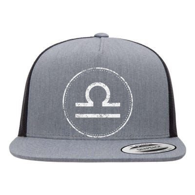 Libra Sign – Astrology Zodiac Flat Bill Trucker Hat