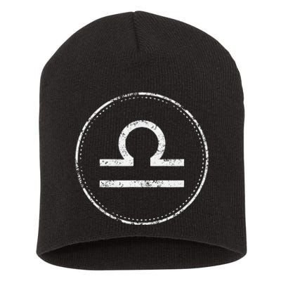 Libra Sign – Astrology Zodiac Short Acrylic Beanie