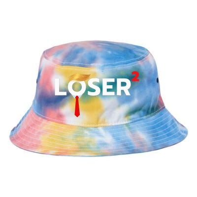 Loser Squared Anti Trump 2024 Nope Not Again Tie Dye Newport Bucket Hat