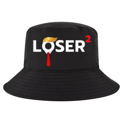 Loser Squared Anti Trump 2024 Nope Not Again Cool Comfort Performance Bucket Hat