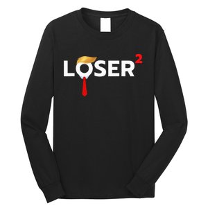 Loser Squared Anti Trump 2024 Nope Not Again Long Sleeve Shirt