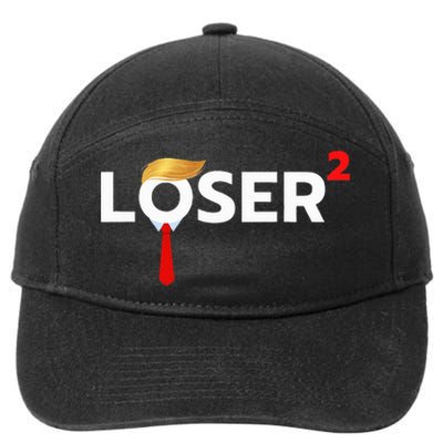 Loser Squared Anti Trump 2024 Nope Not Again 7-Panel Snapback Hat