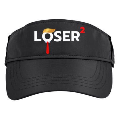 Loser Squared Anti Trump 2024 Nope Not Again Adult Drive Performance Visor