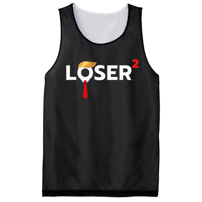 Loser Squared Anti Trump 2024 Nope Not Again Mesh Reversible Basketball Jersey Tank