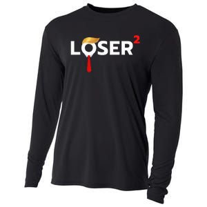 Loser Squared Anti Trump 2024 Nope Not Again Cooling Performance Long Sleeve Crew