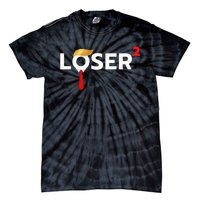 Loser Squared Anti Trump 2024 Nope Not Again Tie-Dye T-Shirt