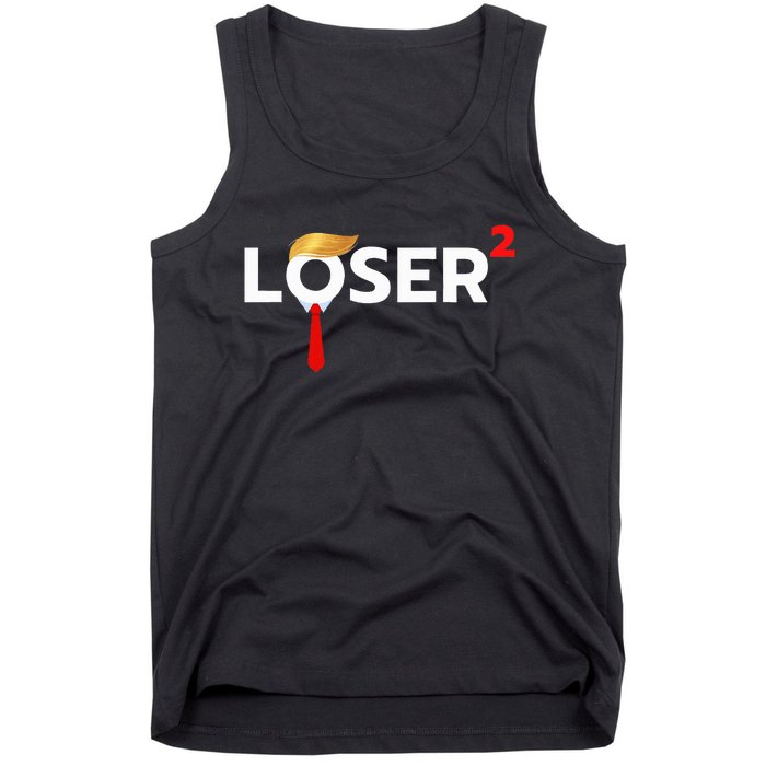 Loser Squared Anti Trump 2024 Nope Not Again Tank Top