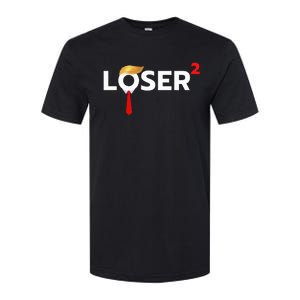 Loser Squared Anti Trump 2024 Nope Not Again Softstyle CVC T-Shirt