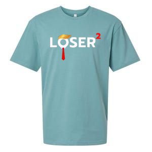 Loser Squared Anti Trump 2024 Nope Not Again Sueded Cloud Jersey T-Shirt