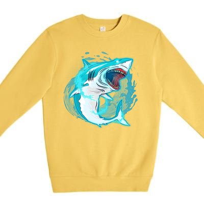 Leaping Shark Attack Premium Crewneck Sweatshirt