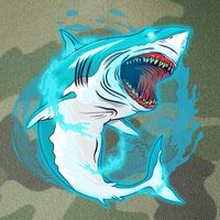 Leaping Shark Attack Legacy Tie Dye Trucker Hat