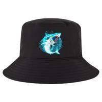 Leaping Shark Attack Cool Comfort Performance Bucket Hat