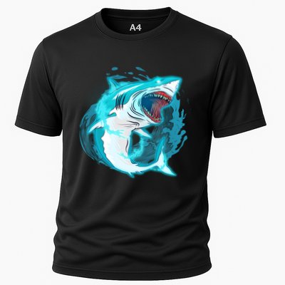 Leaping Shark Attack Performance Shirt