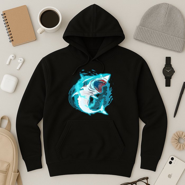 Leaping Shark Attack Hoodie