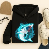 Leaping Shark Attack Hoodie