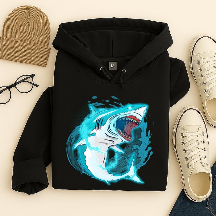 Leaping Shark Attack Hoodie