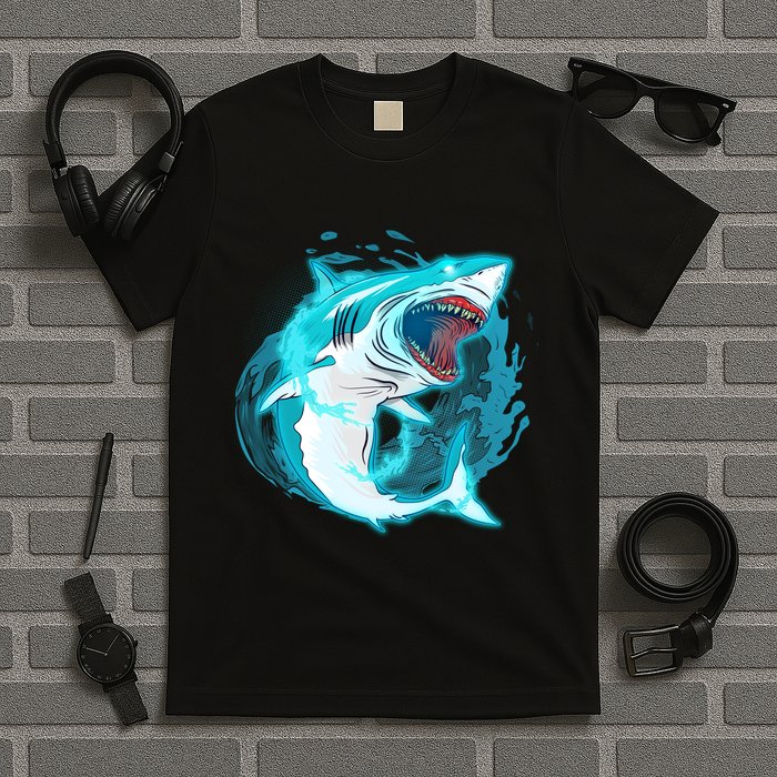 Leaping Shark Attack T-Shirt