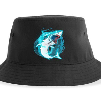 Leaping Shark Attack Sustainable Bucket Hat