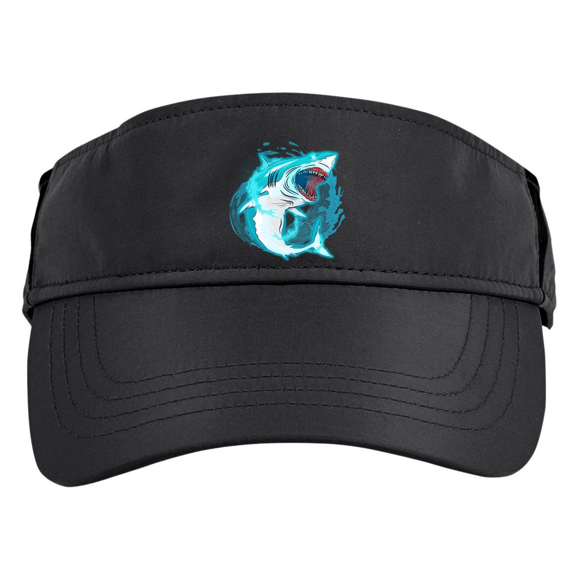 Leaping Shark Attack Adult Drive Performance Visor