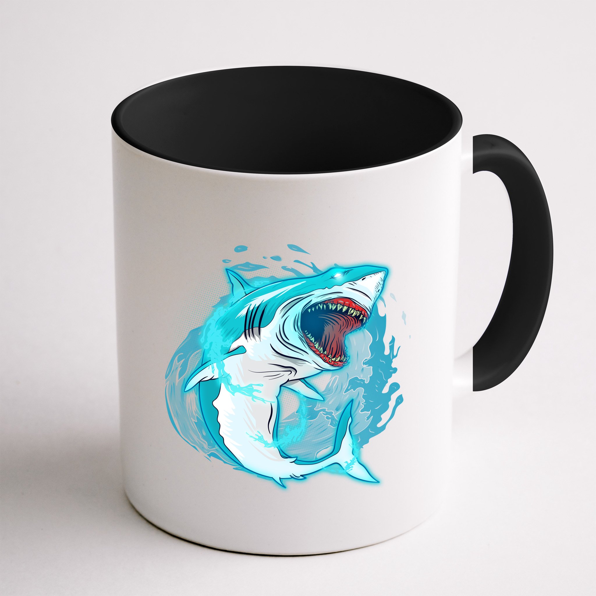 Leaping Shark Attack Mug