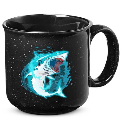 Leaping Shark Attack 15oz Campfire Ceramic Mug
