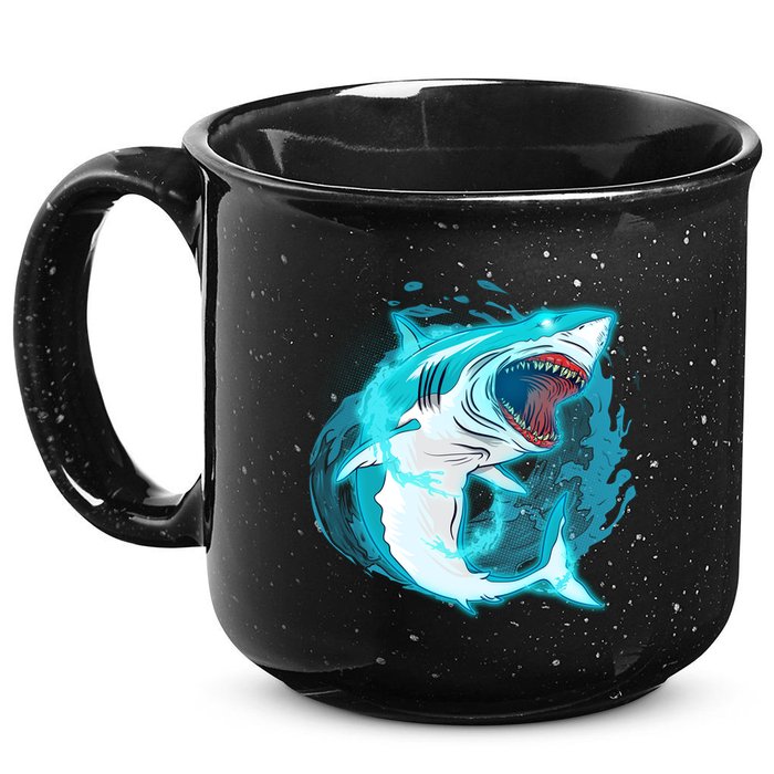 Leaping Shark Attack 15oz Campfire Ceramic Mug
