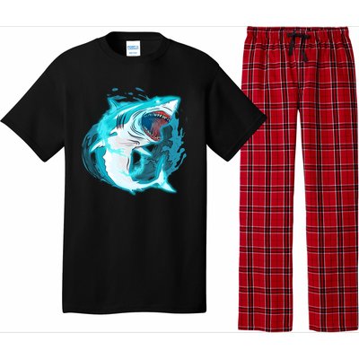 Leaping Shark Attack Pajama Set