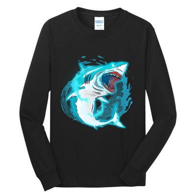 Leaping Shark Attack Tall Long Sleeve T-Shirt