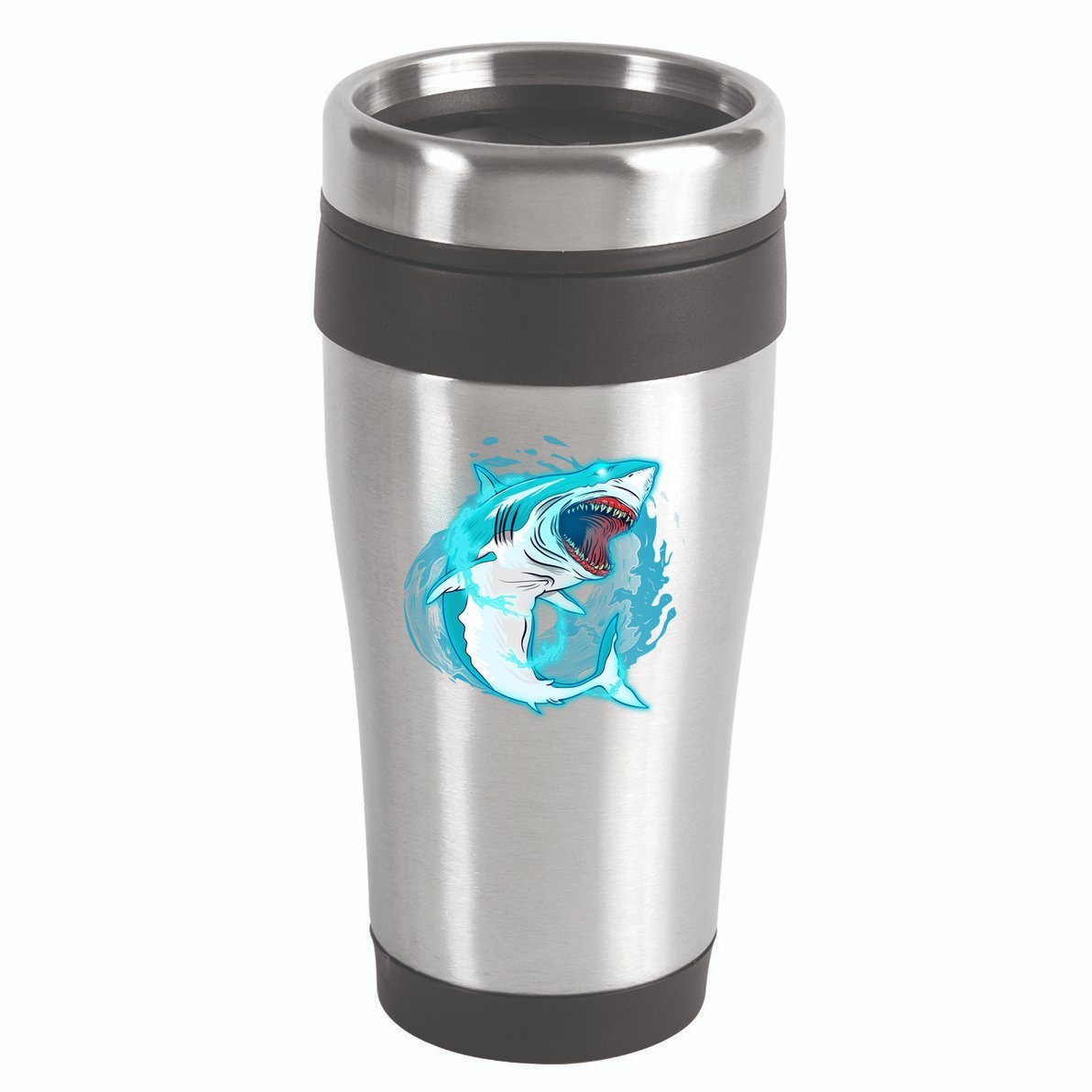 Leaping Shark Attack 16oz Travel Tumbler